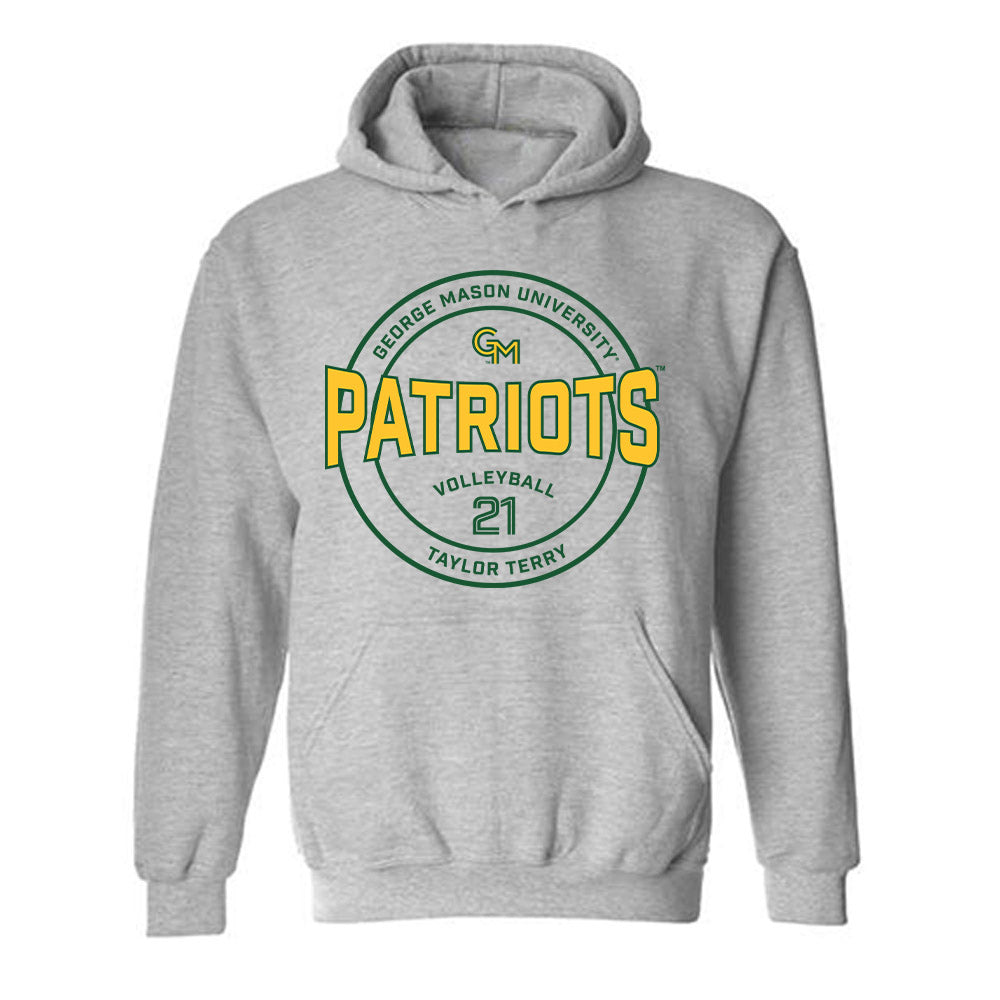 GMU - NCAA Women's Volleyball : Taylor Terry - Classic Fashion Shersey Hooded Sweatshirt-0