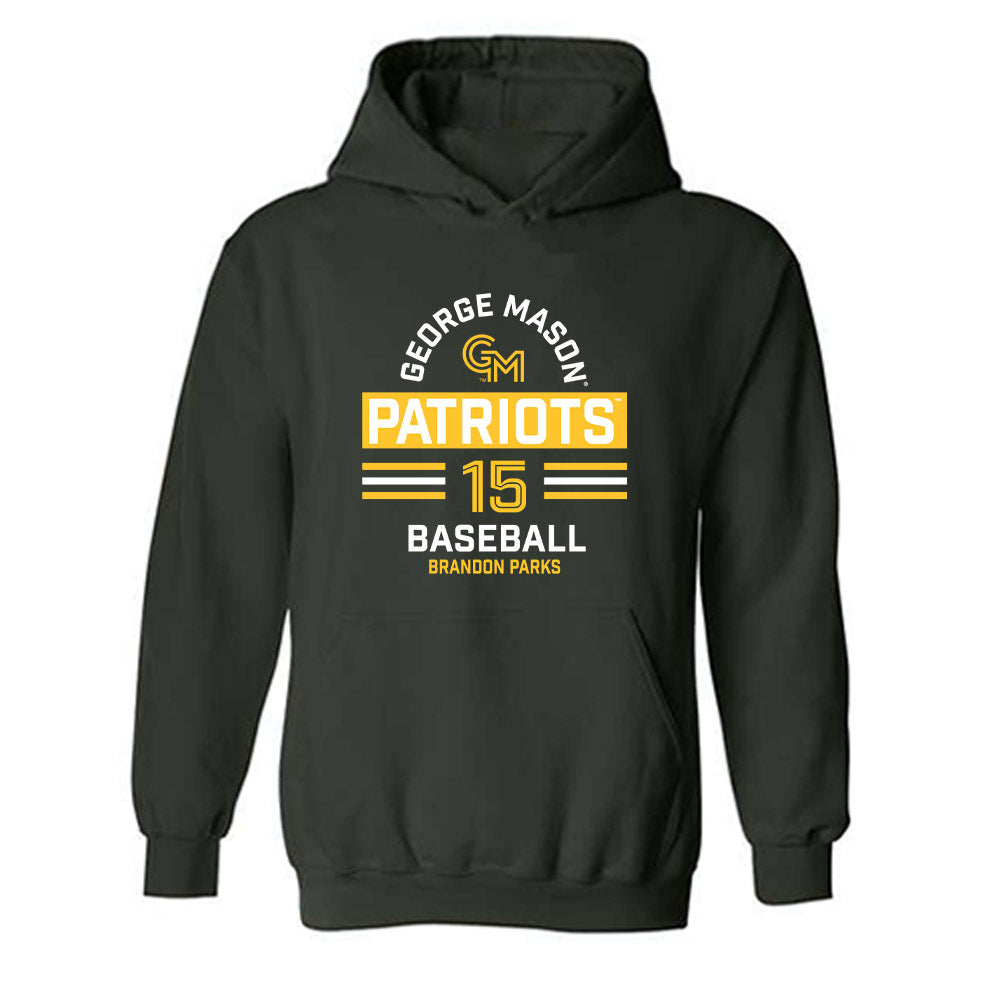 GMU - NCAA Baseball : Brandon Parks - Classic Fashion Shersey Hooded Sweatshirt-0