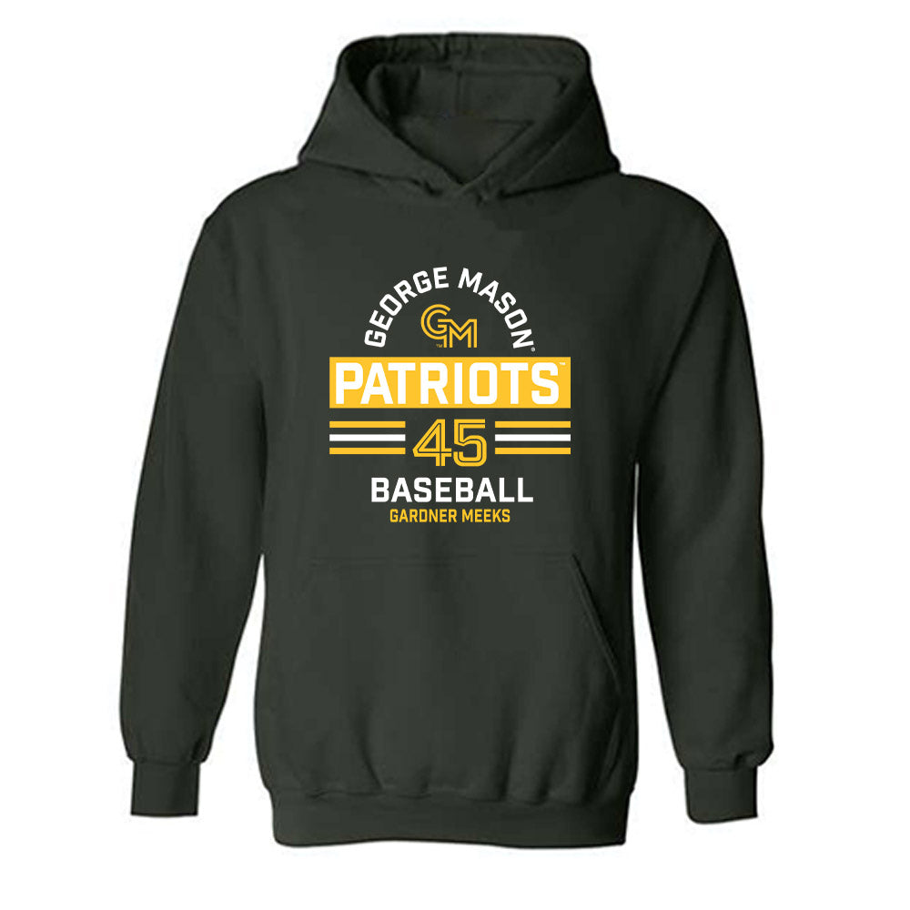 GMU - NCAA Baseball : Gardner Meeks - Classic Fashion Shersey Hooded Sweatshirt-0