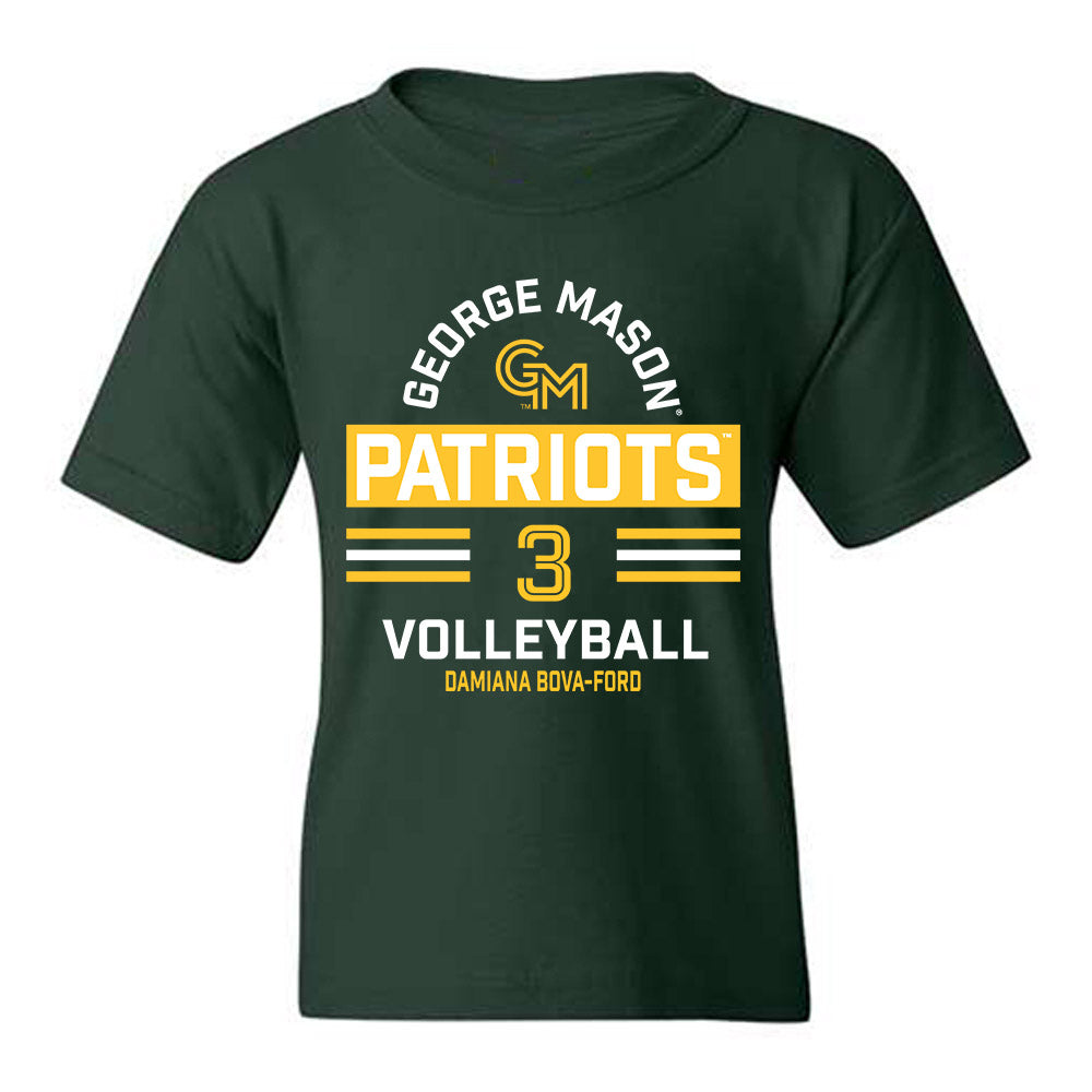GMU - NCAA Women's Volleyball : Damiana Bova-Ford - Classic Fashion Shersey Youth T-Shirt-0
