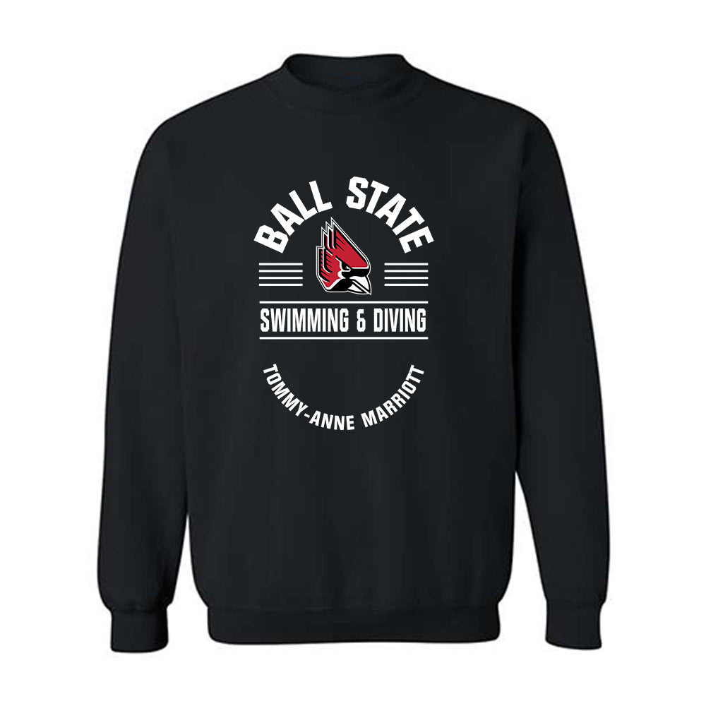 Ball State - NCAA Women's Swimming & Diving : Tommy-Anne Marriott - Classic Fashion Shersey Crewneck Sweatshirt-0