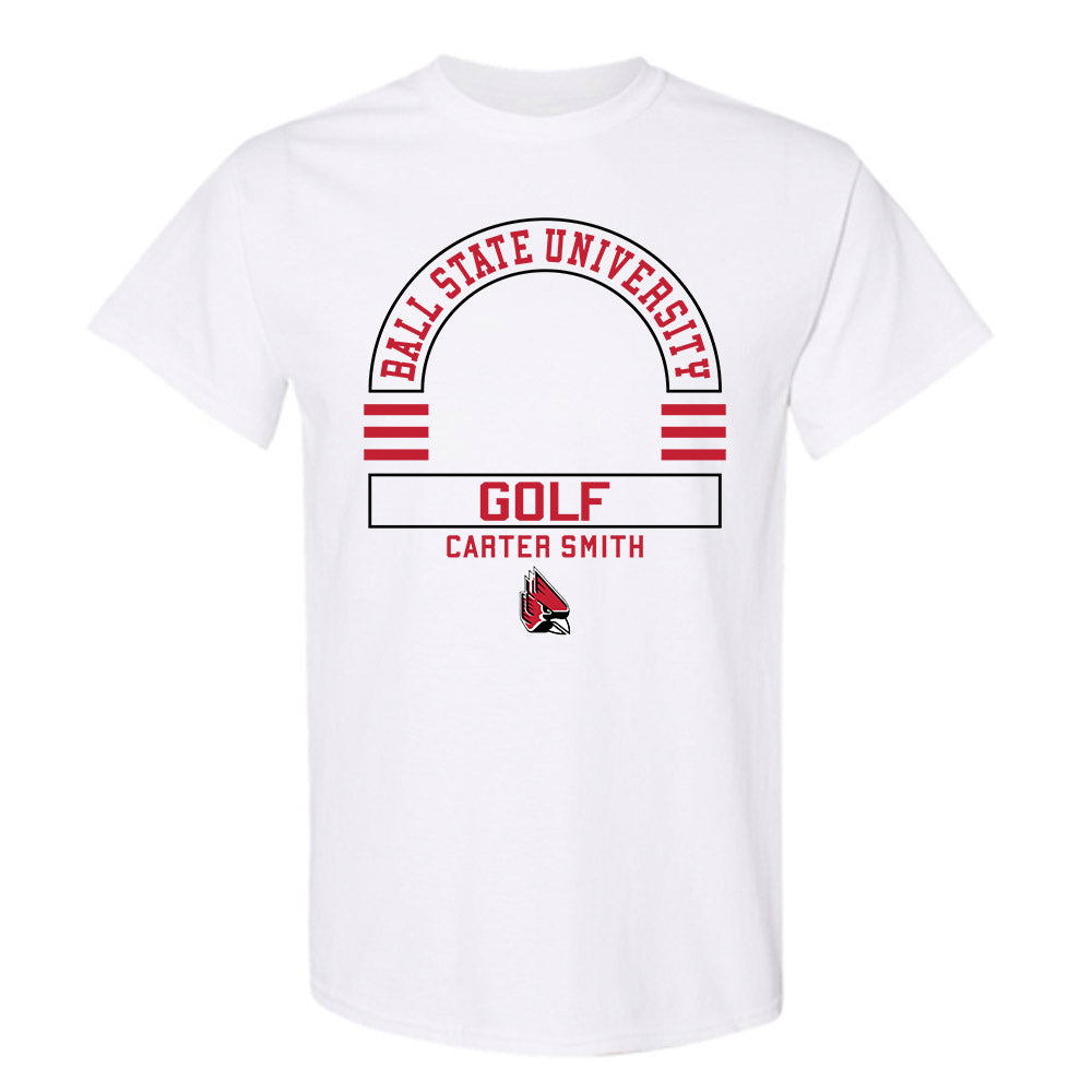 Ball State - NCAA Men's Golf : Carter Smith - Classic Fashion Shersey T-Shirt-0