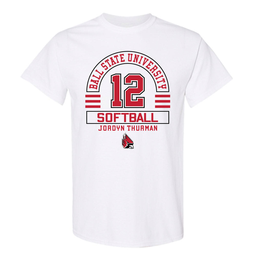 Ball State - NCAA Softball : Jordyn Thurman - Classic Fashion Shersey T-Shirt-0