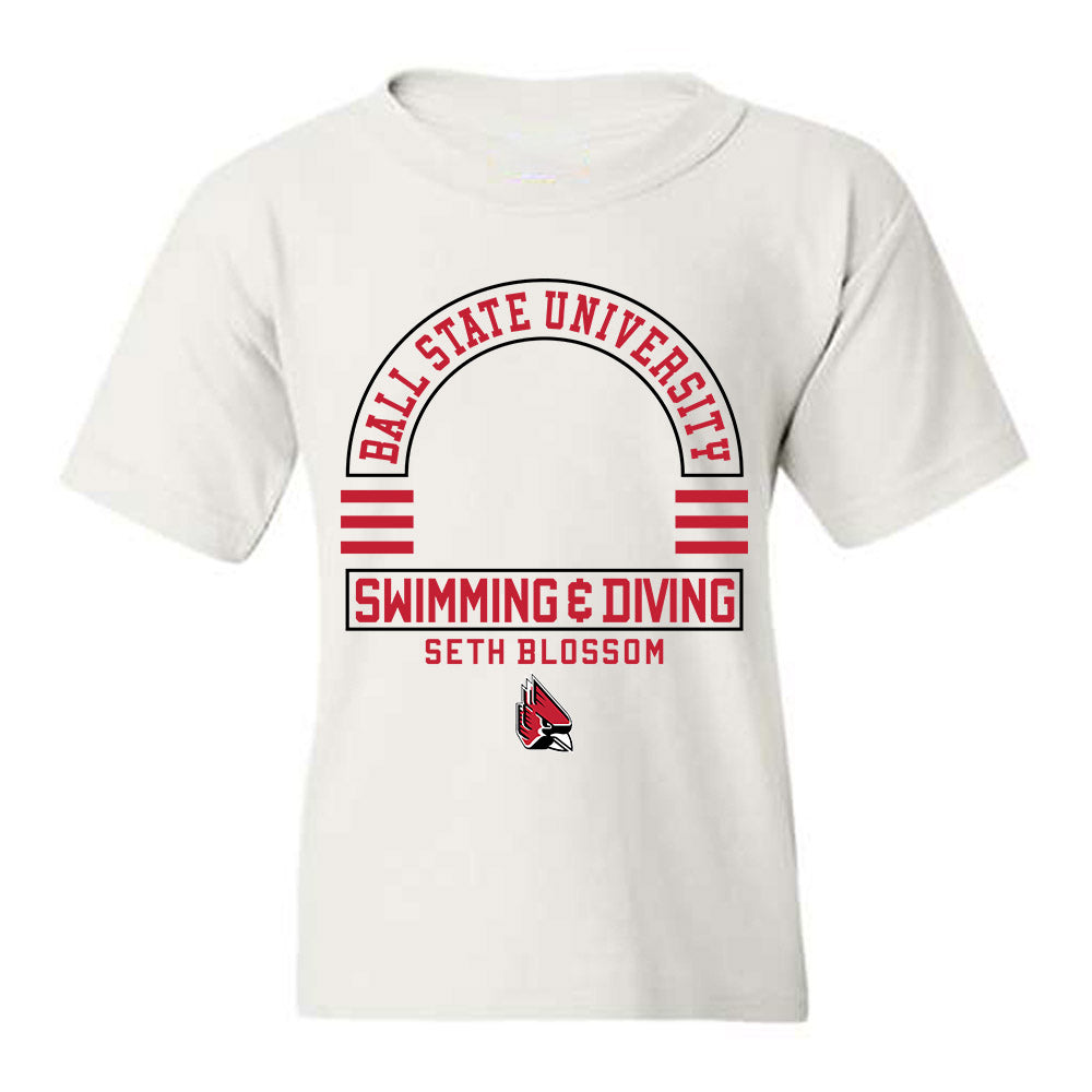Ball State - NCAA Men's Swimming & Diving : Seth Blossom - Classic Fashion Shersey Youth T-Shirt-0