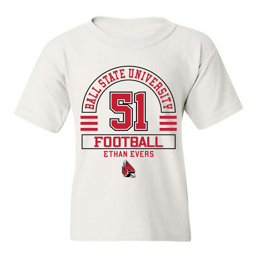 Ball State - NCAA Football : Ethan Evers - Classic Fashion Shersey Youth T-Shirt