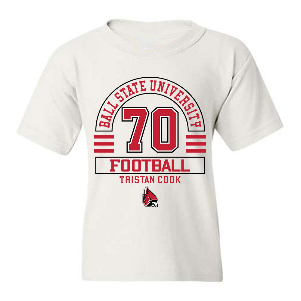 Ball State - NCAA Football : Tristan Cook - Classic Fashion Shersey Youth T-Shirt-0