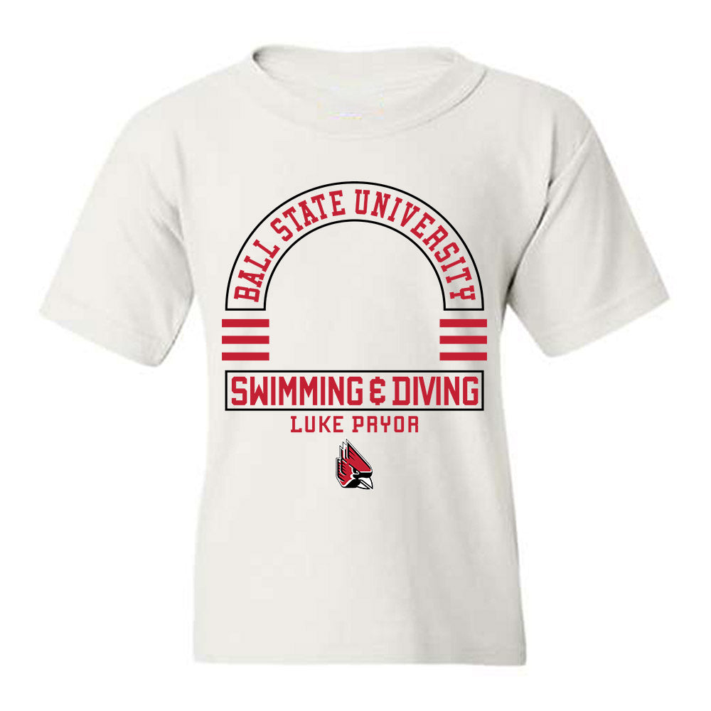 Ball State - NCAA Men's Swimming & Diving : Luke Pryor - Classic Fashion Shersey Youth T-Shirt-0