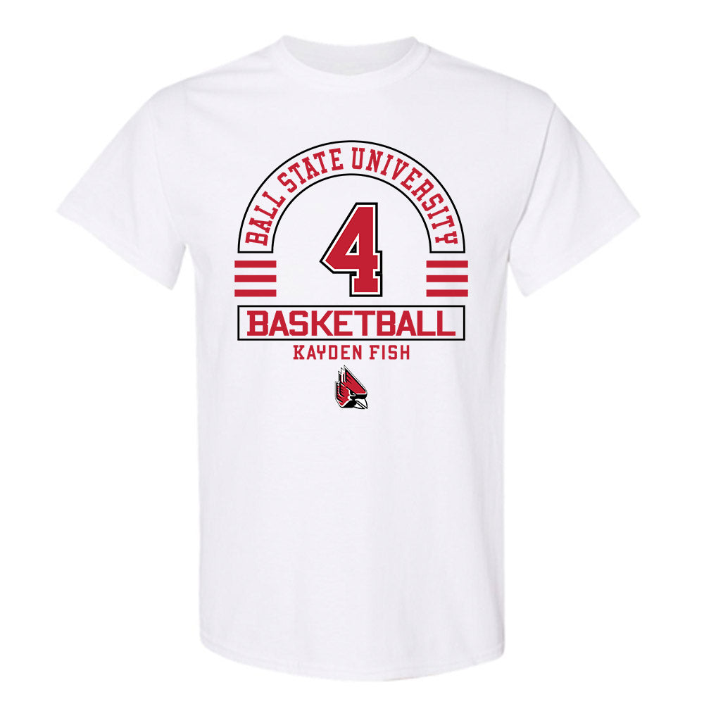 Ball State - NCAA Men's Basketball : Kayden Fish - Classic Fashion Shersey T-Shirt-0