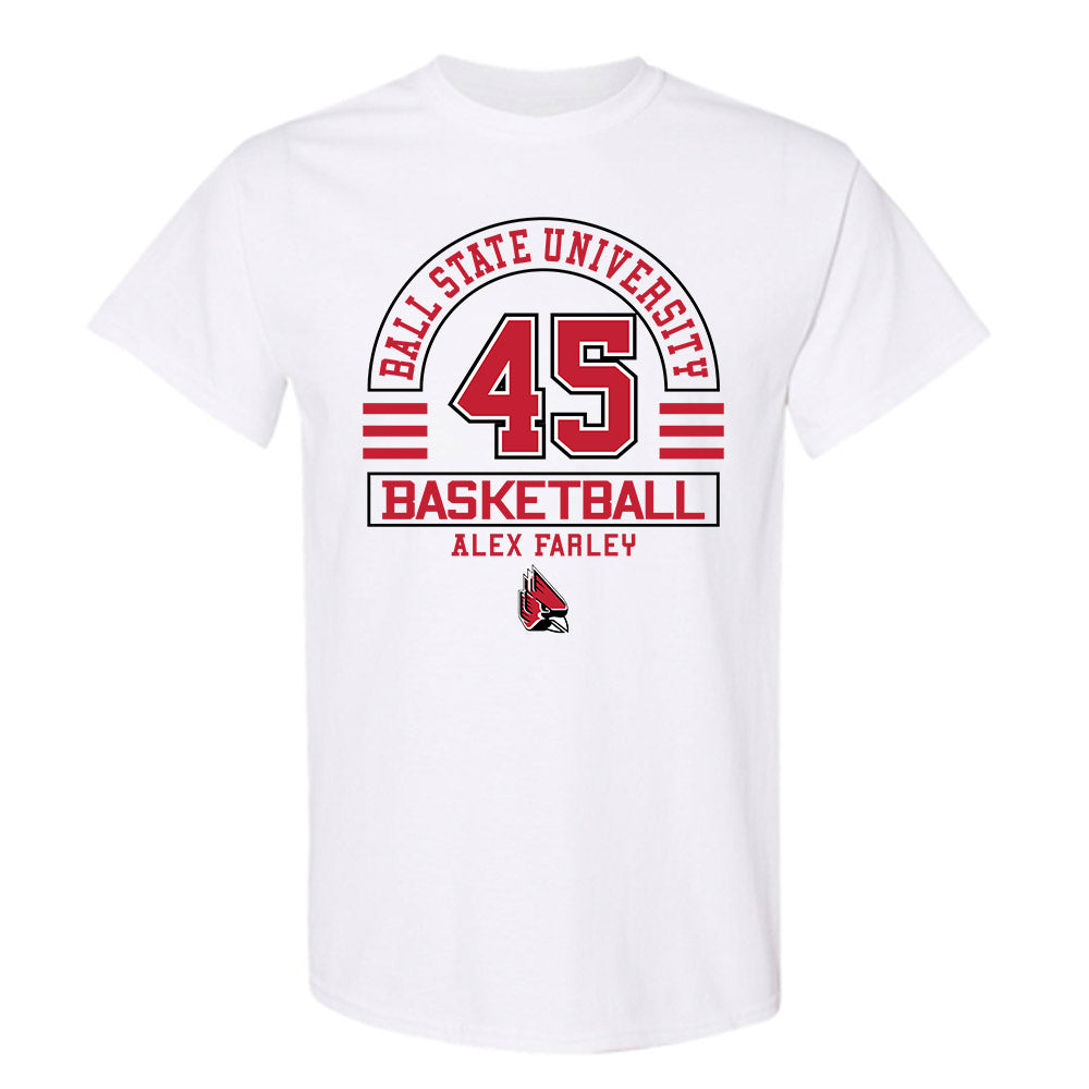 Ball State - NCAA Men's Basketball : Alex Farley - Classic Fashion Shersey T-Shirt-0