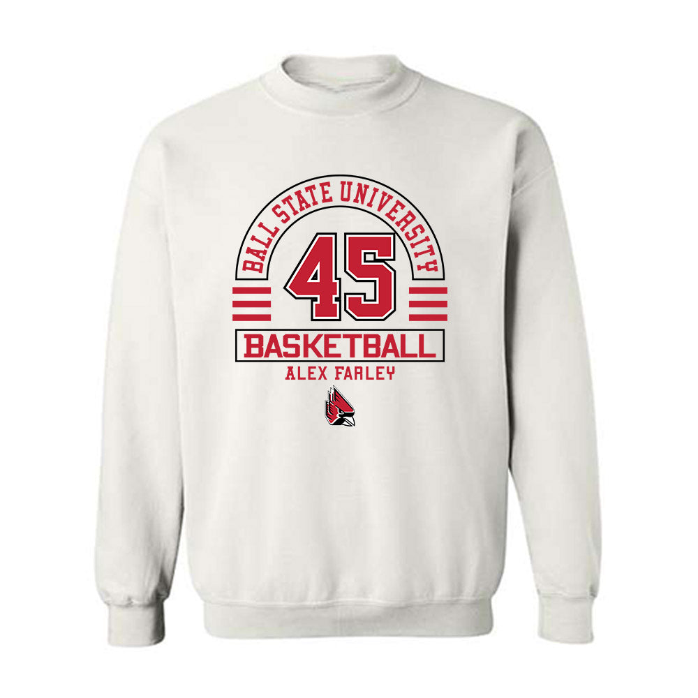 Ball State - NCAA Men's Basketball : Alex Farley - Classic Fashion Shersey Crewneck Sweatshirt-0