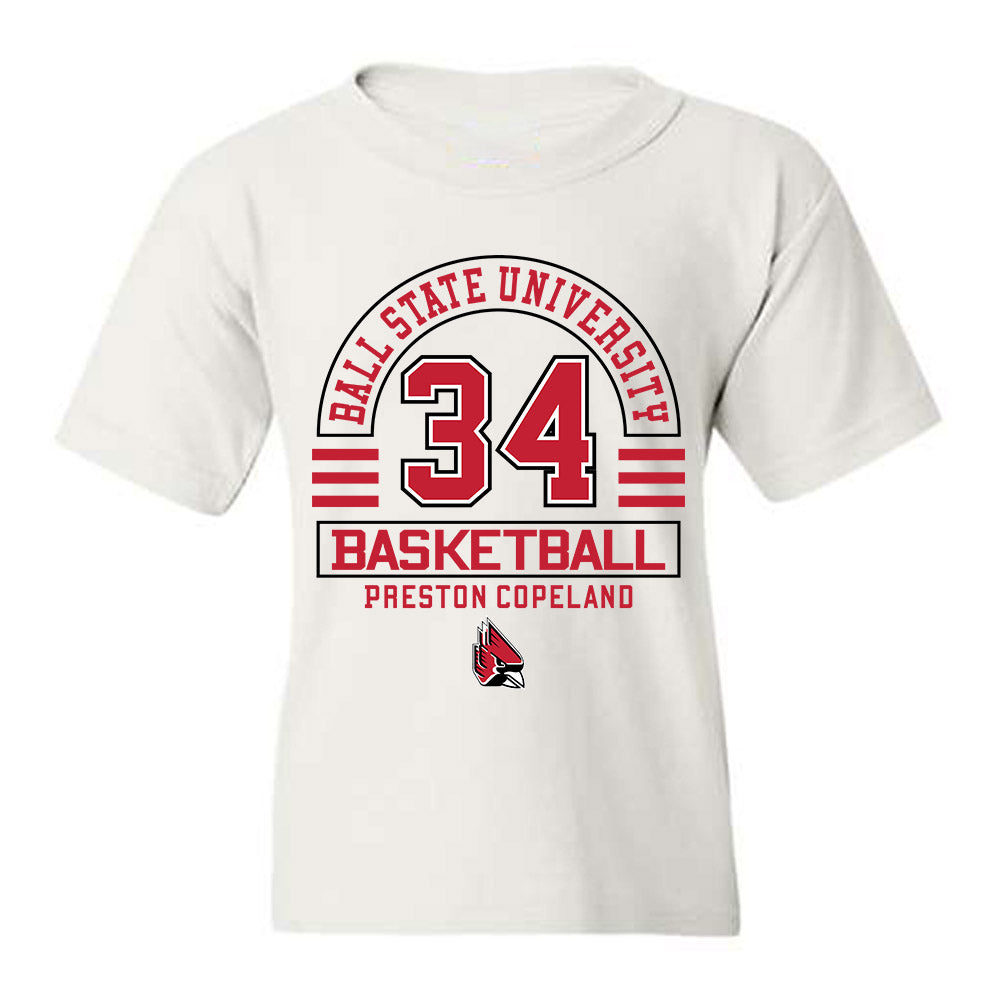Ball State - NCAA Men's Basketball : Preston Copeland - Classic Fashion Shersey Youth T-Shirt-0