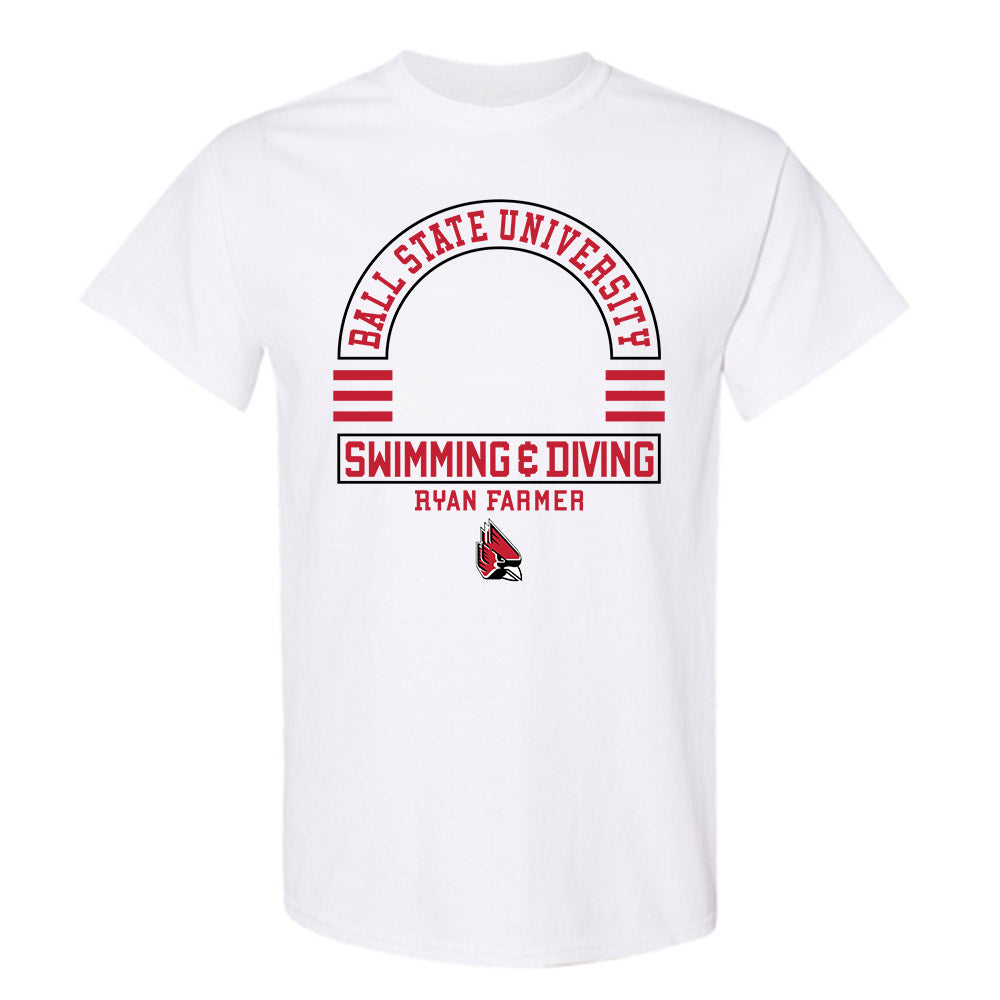 Ball State - NCAA Men's Swimming & Diving : Ryan Farmer - Classic Fashion Shersey T-Shirt-0