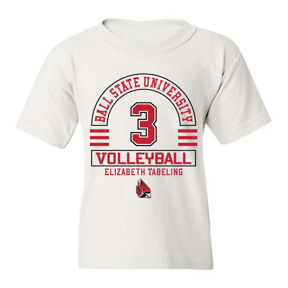 Ball State - NCAA Women's Volleyball : Elizabeth Tabeling - Classic Fashion Shersey Youth T-Shirt-0