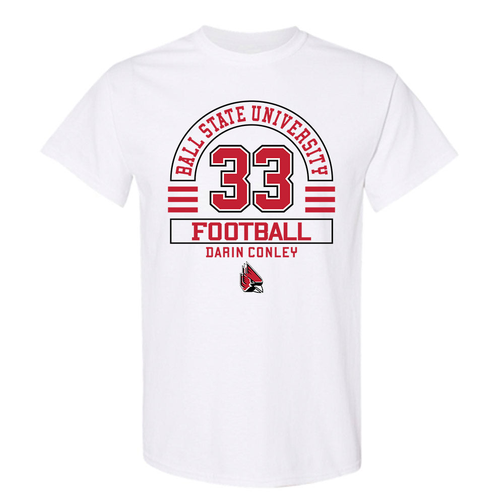 Ball State - NCAA Football : Darin Conley - Classic Fashion Shersey T-Shirt-0