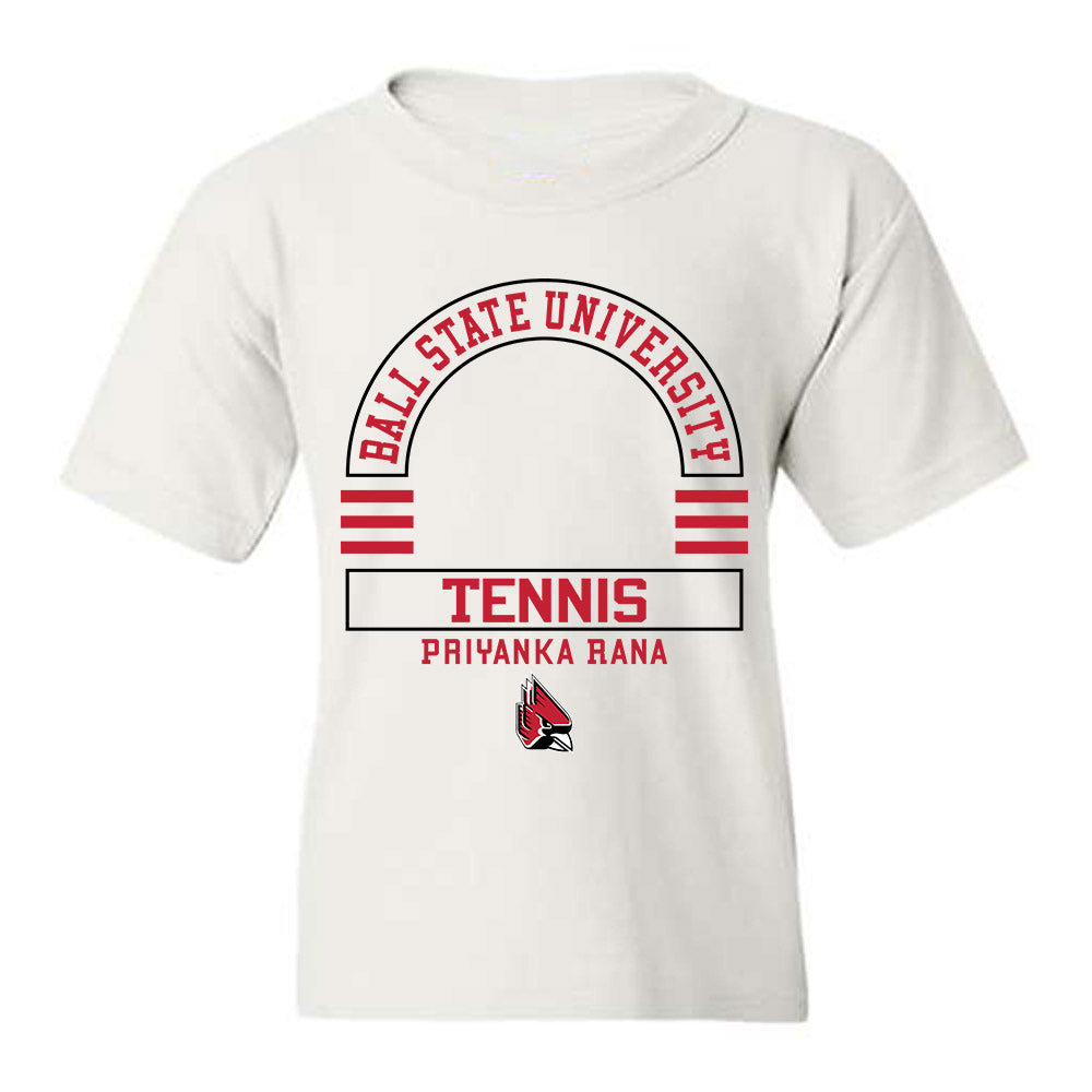 Ball State - NCAA Women's Tennis : Priyanka Rana - Classic Fashion Shersey Youth T-Shirt-0