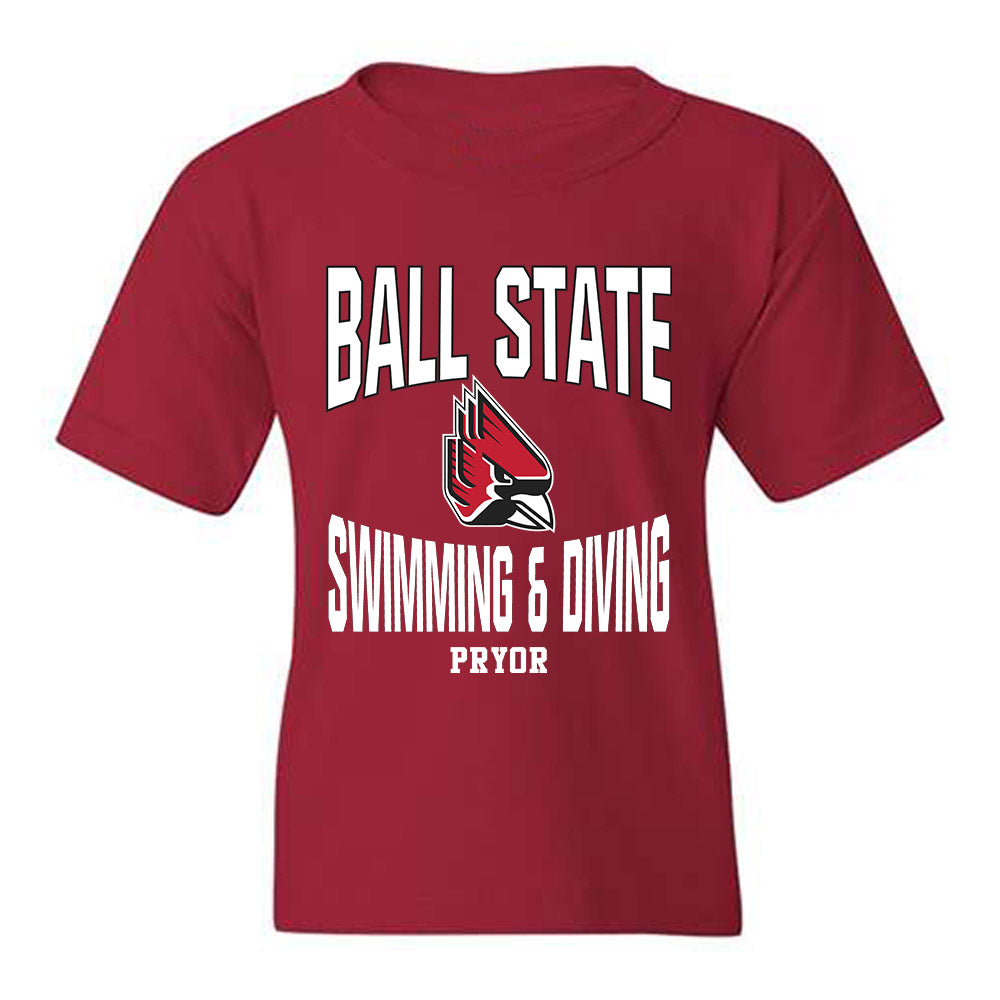 Ball State - NCAA Men's Swimming & Diving : Luke Pryor - Classic Fashion Shersey Youth T-Shirt-0