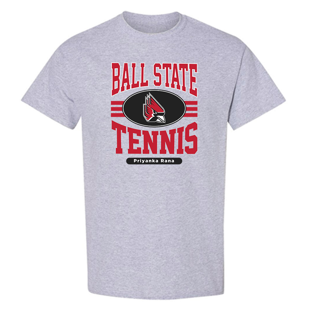 Ball State - NCAA Women's Tennis : Priyanka Rana - Classic Fashion Shersey T-Shirt-0