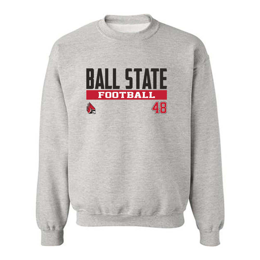 Ball State - NCAA Football : Samuel Feeney - Classic Fashion Shersey Crewneck Sweatshirt-0