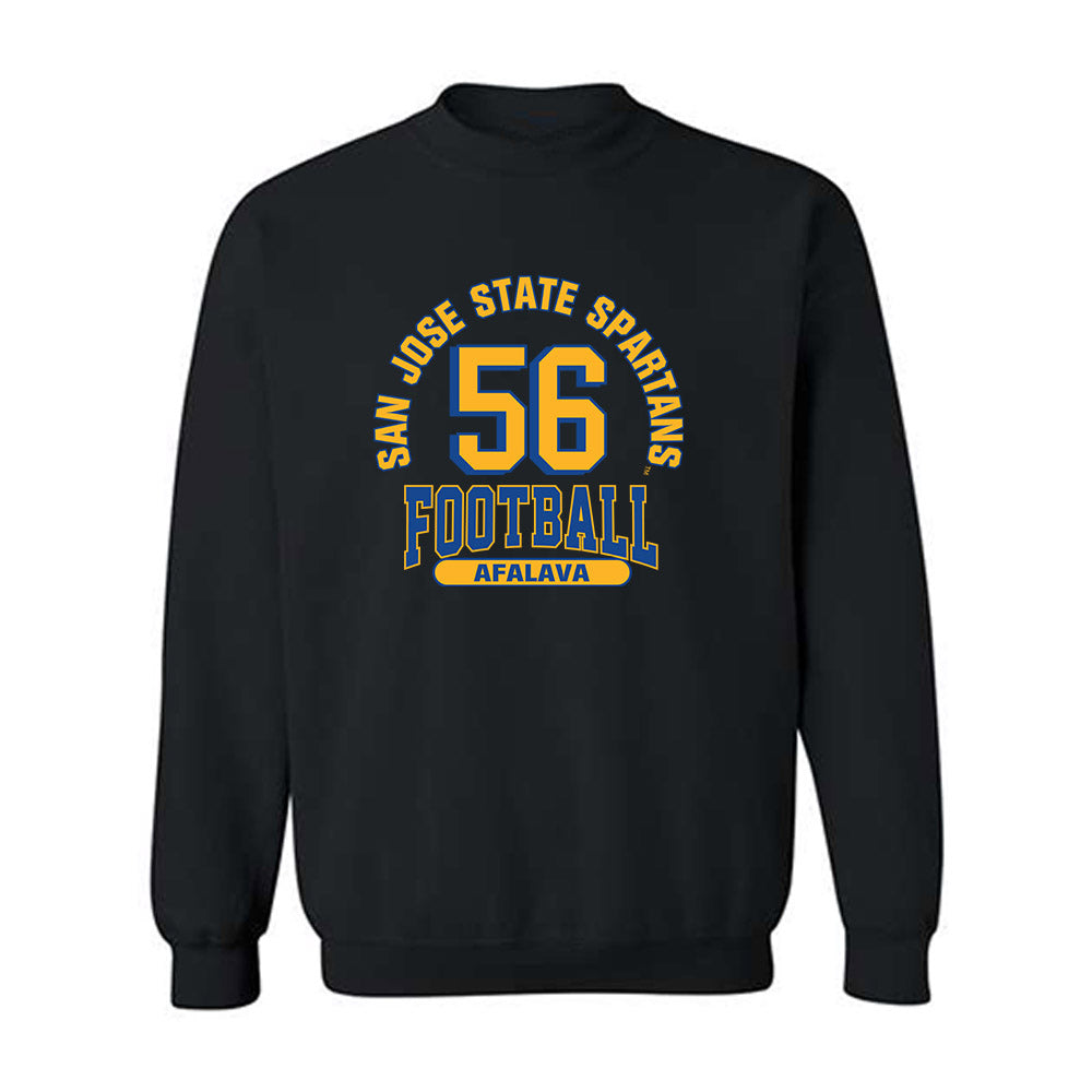 SJSU - NCAA Football : Simeon Afalava - Classic Fashion Shersey Crewneck Sweatshirt-0