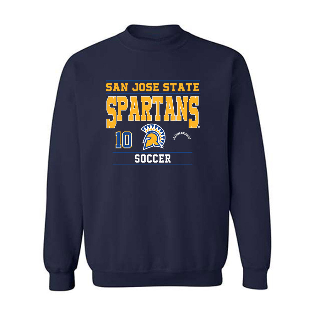 SJSU - NCAA Women's Soccer : Lillyana Rodriguez - Classic Fashion Shersey Crewneck Sweatshirt-0