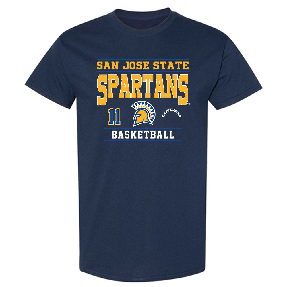 SJSU - NCAA Men's Basketball : Ben Roseborough - Classic Fashion Shersey T-Shirt-0