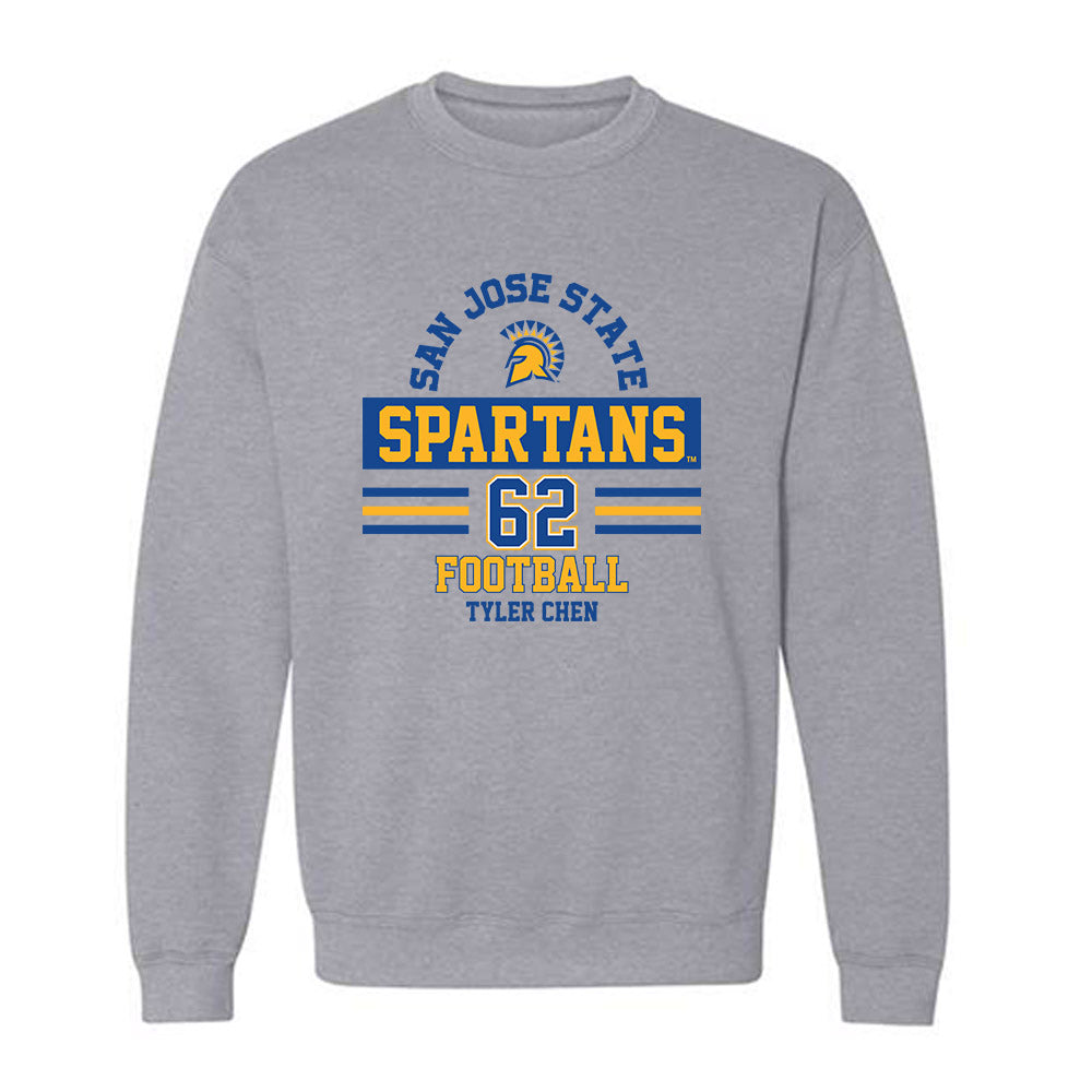 SJSU - NCAA Football : Tyler Chen - Classic Fashion Shersey Crewneck Sweatshirt-0
