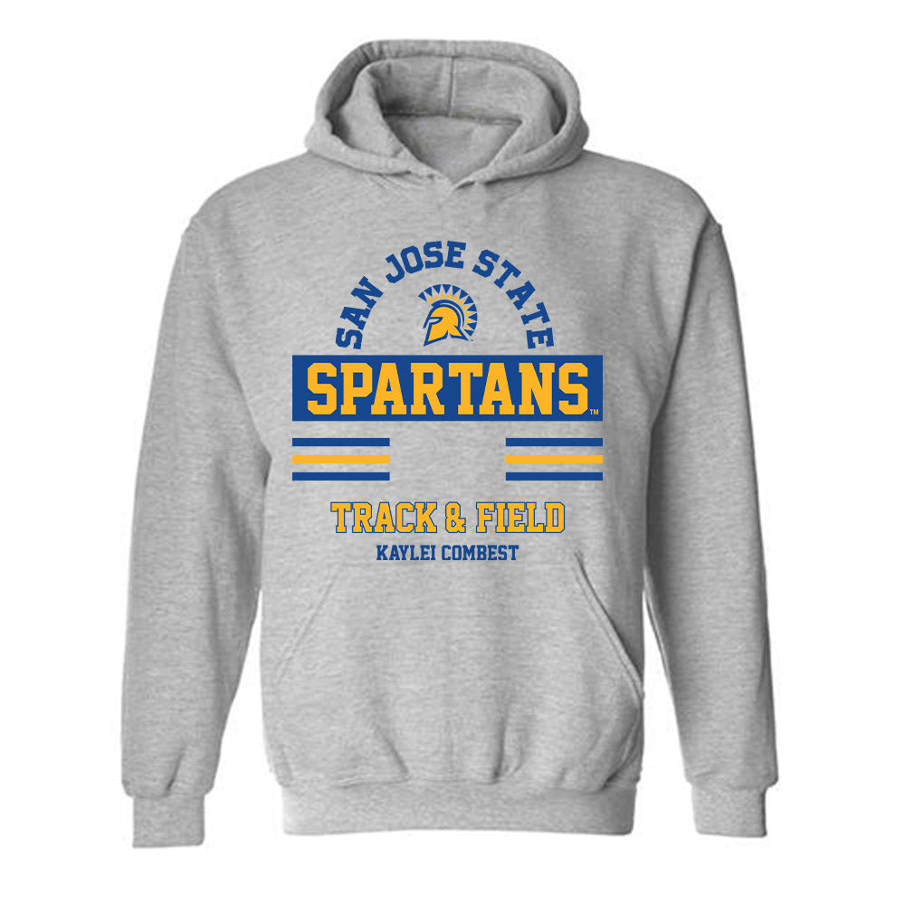 SJSU - NCAA Women's Track & Field : Kaylei Combest - Classic Fashion Shersey Hooded Sweatshirt-0