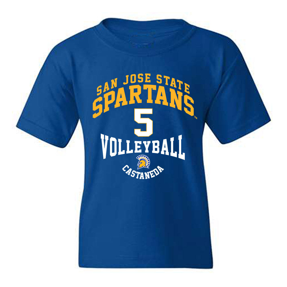 SJSU - NCAA Women's Volleyball : Morgan Castaneda - Classic Fashion Shersey Youth T-Shirt-0