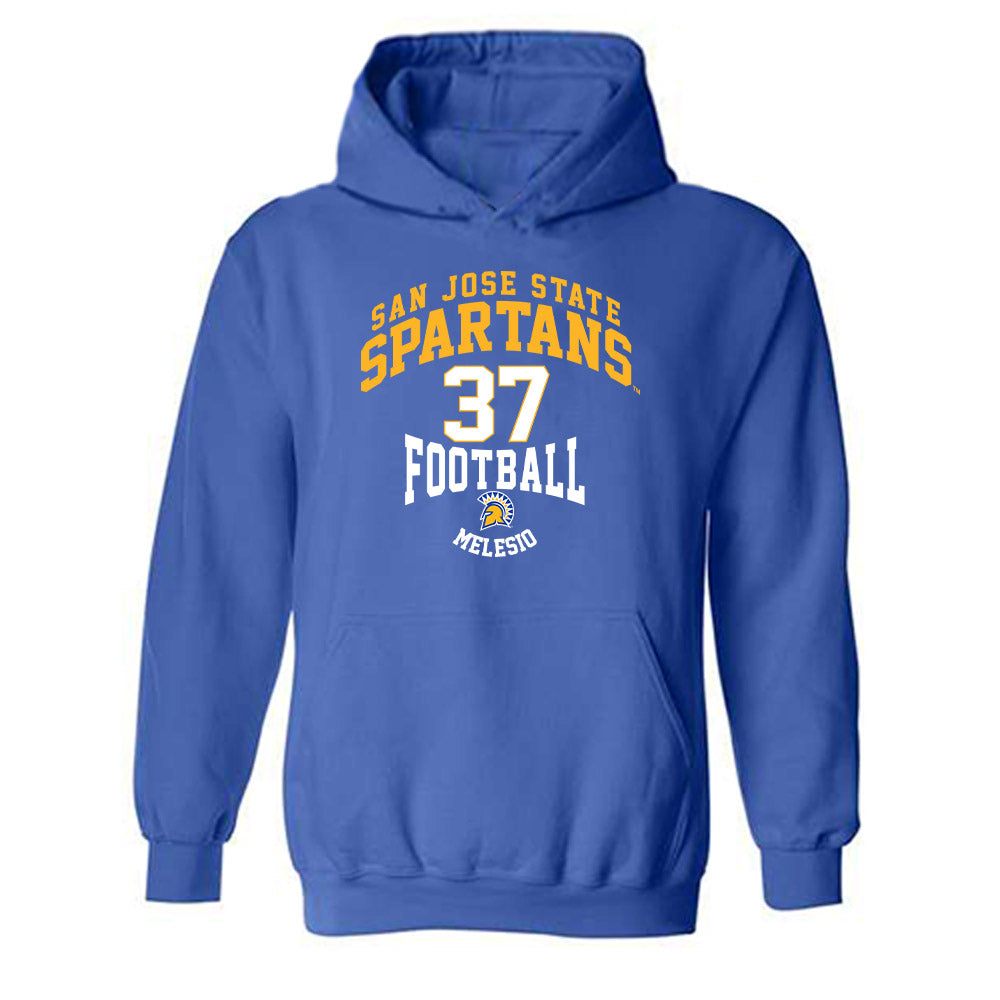 SJSU - NCAA Football : Adrian Melesio - Classic Fashion Shersey Hooded Sweatshirt-0