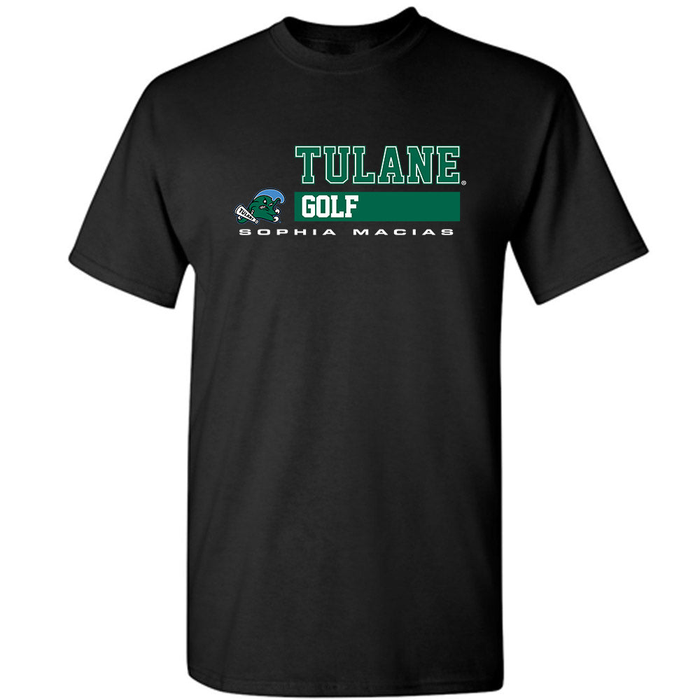 Tulane - NCAA Women's Golf : Sophia Macias - Classic Fashion Shersey T-Shirt-0