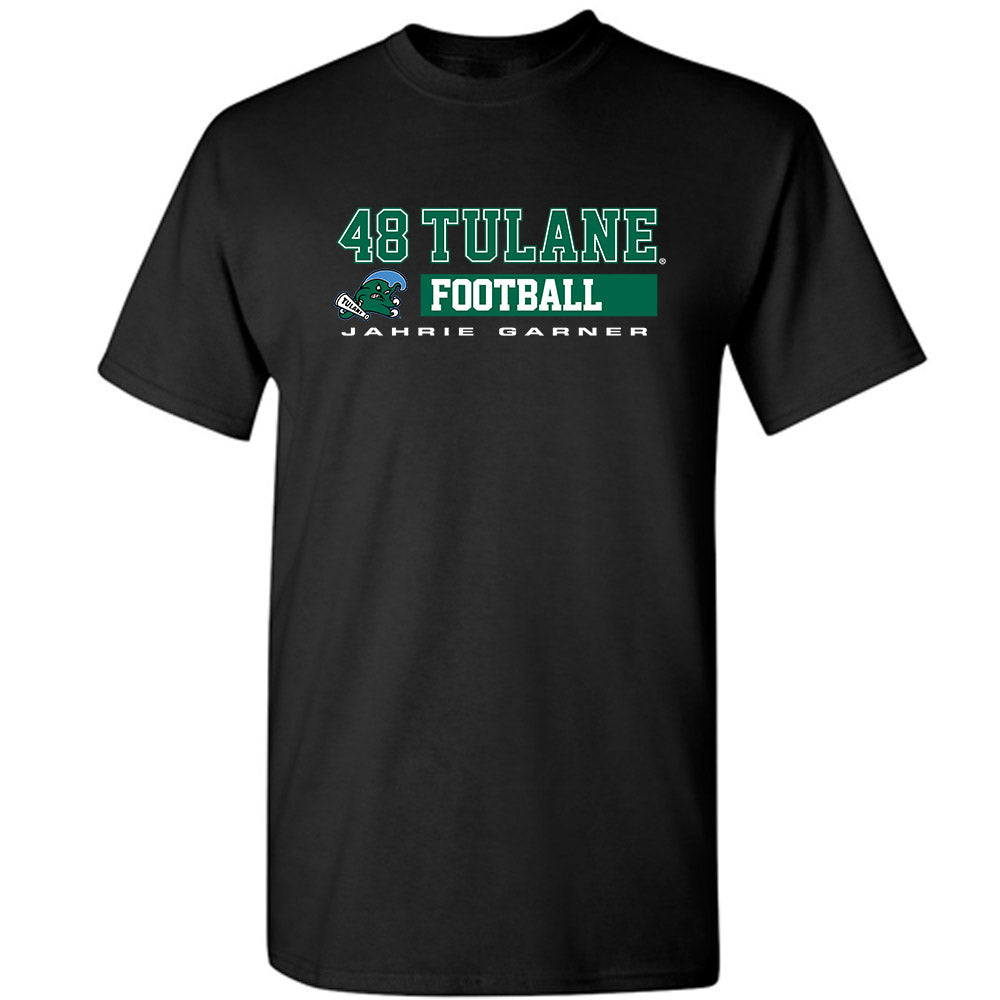 Tulane - NCAA Football : Jahrie Garner - Classic Fashion Shersey T-Shirt-0