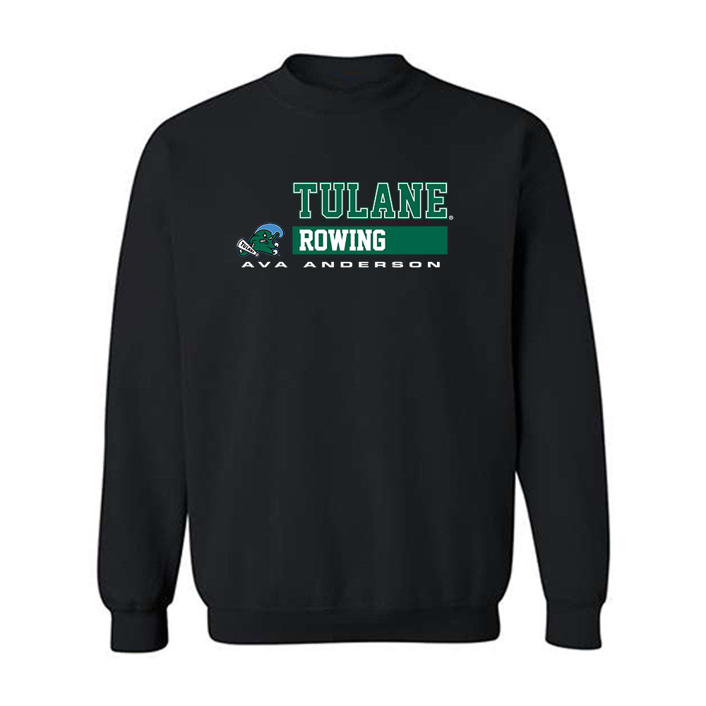 Tulane - NCAA Women's Rowing : Ava Anderson - Classic Fashion Shersey Crewneck Sweatshirt-0