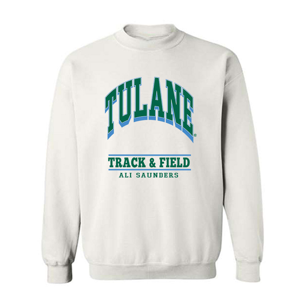 - NCAA Women's Track & Field : Ali Saunders - Classic Fashion Shersey Crewneck Sweatshirt-0