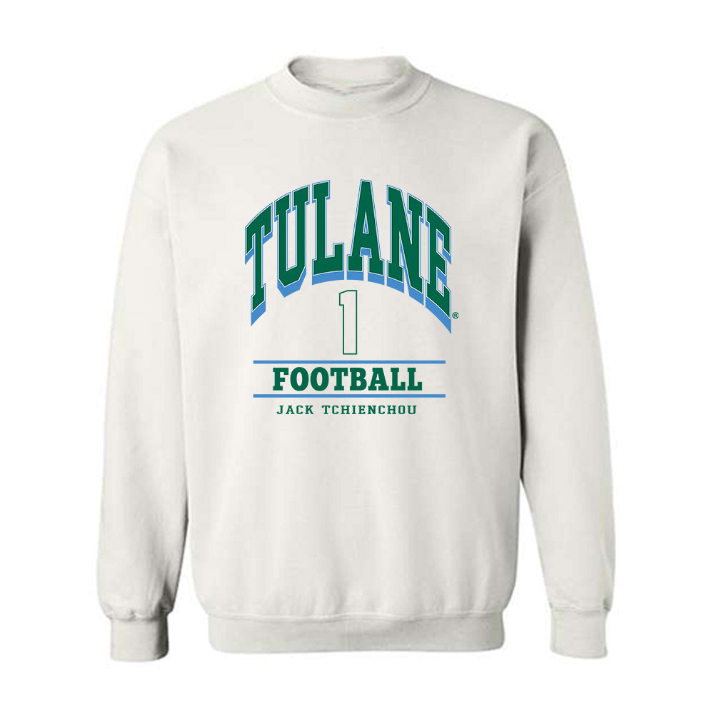 Tulane - NCAA Football : Jack Tchienchou - Classic Fashion Shersey Crewneck Sweatshirt-0