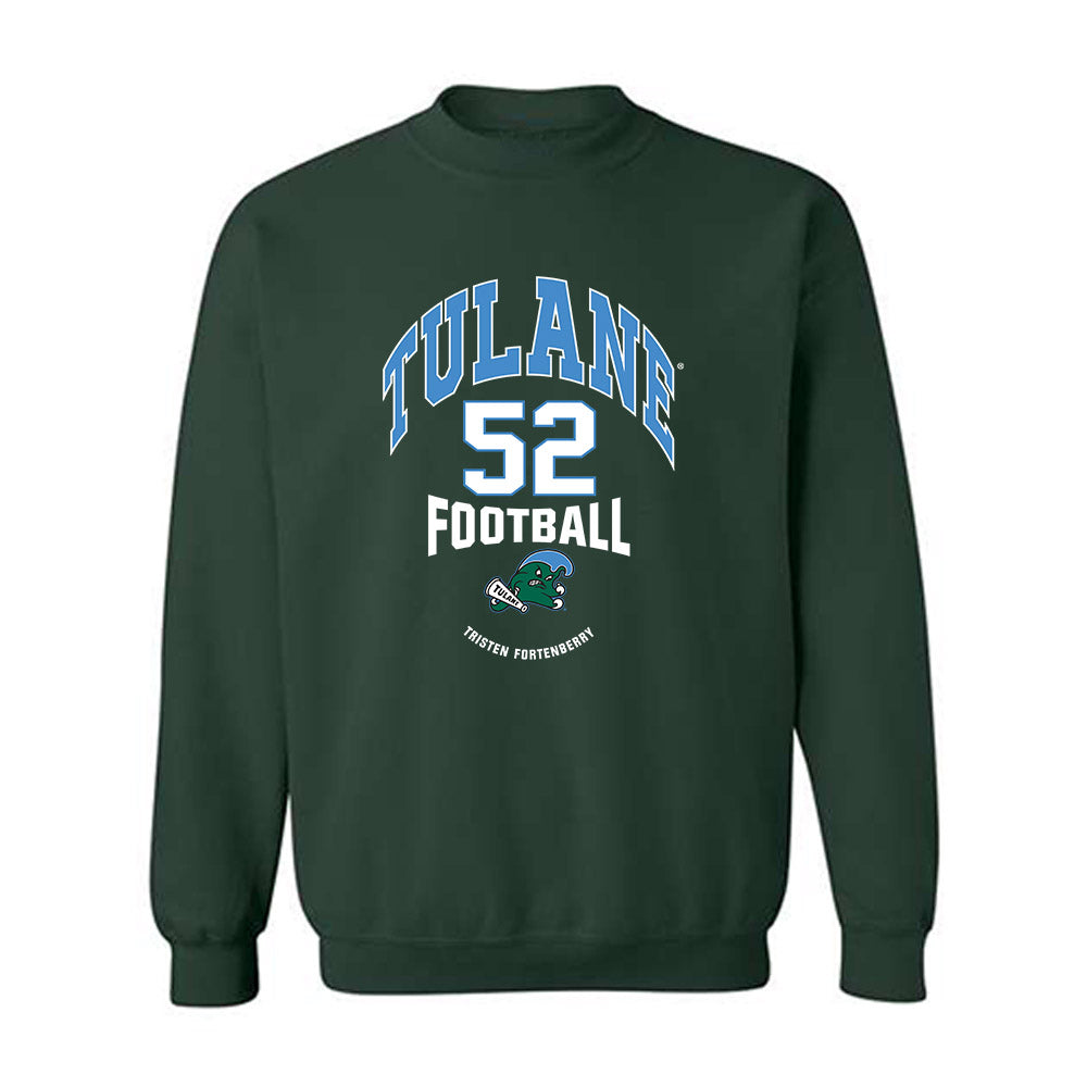 Tulane - NCAA Football : Tristen Fortenberry - Classic Fashion Shersey Crewneck Sweatshirt-0