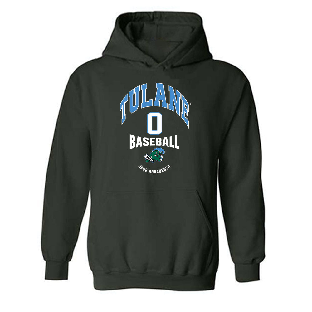 Tulane - NCAA Baseball : Jude Abbadessa - Classic Fashion Shersey Hooded Sweatshirt-0