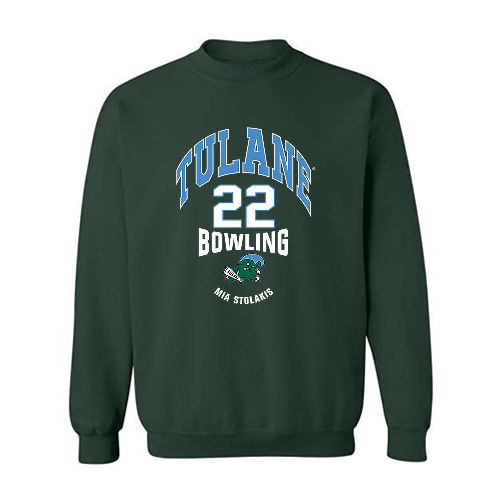 Tulane - NCAA Women's Bowling : Mia Stolakis - Classic Fashion Shersey Crewneck Sweatshirt