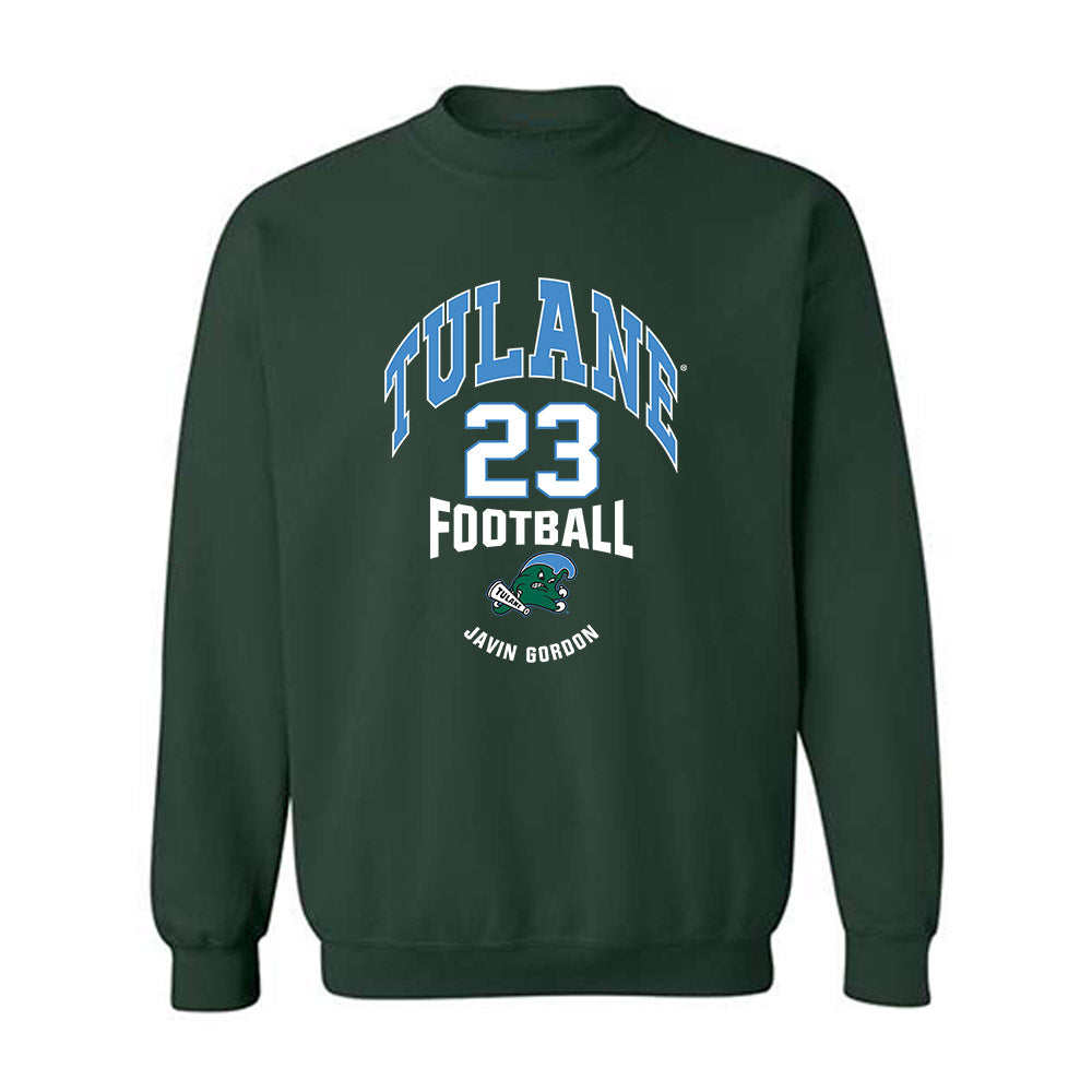 Tulane - NCAA Football : Javin Gordon - Classic Fashion Shersey Crewneck Sweatshirt-0