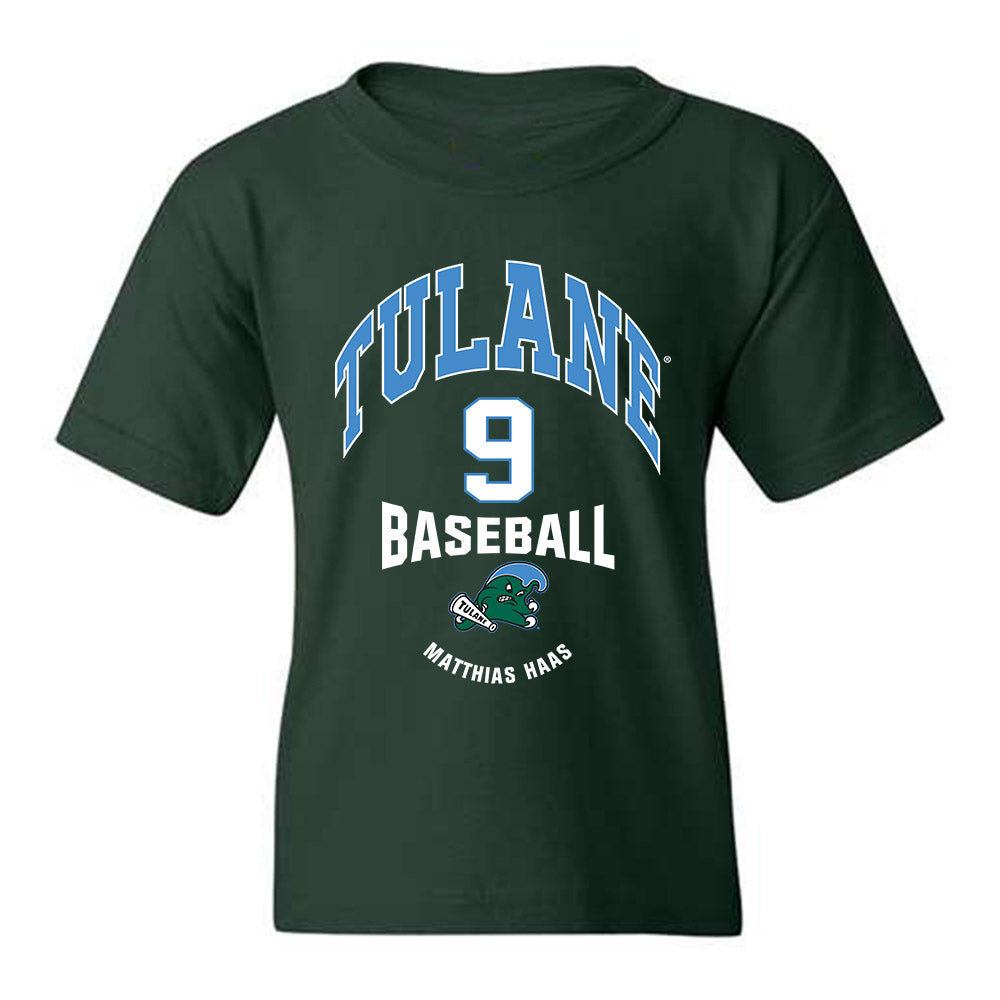 Tulane - NCAA Baseball : Matthias Haas - Classic Fashion Shersey Youth T-Shirt