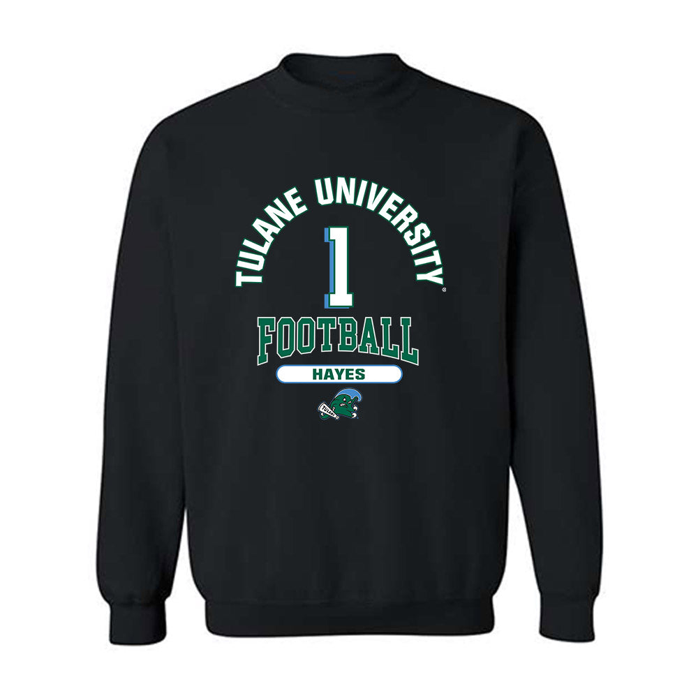 Tulane - NCAA Football : Omari Hayes - Classic Fashion Shersey Crewneck Sweatshirt-0