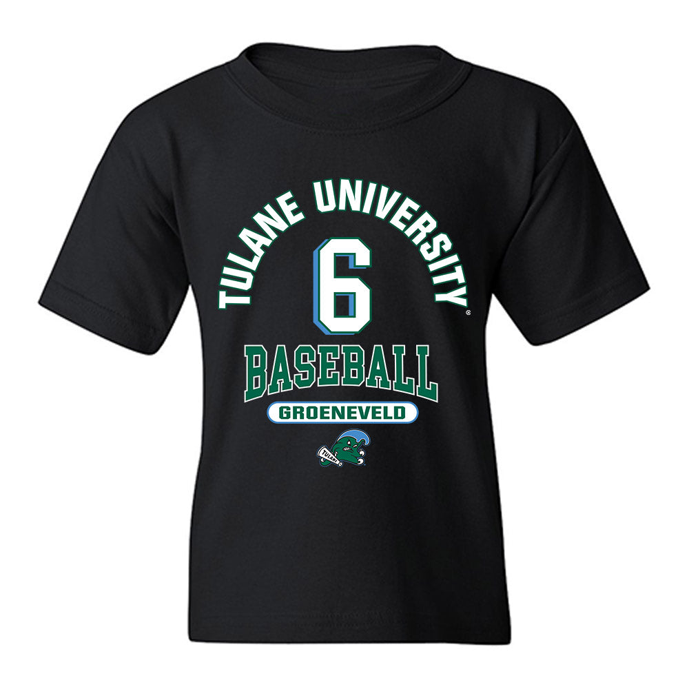 Tulane - NCAA Baseball : Aj Groeneveld - Classic Fashion Shersey Youth T-Shirt-0