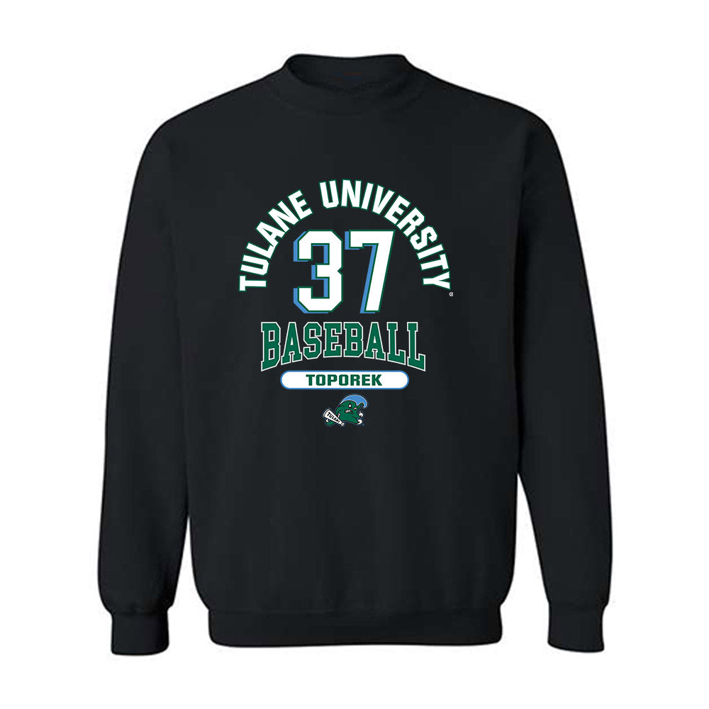 Tulane - NCAA Baseball : Jake Toporek - Classic Fashion Shersey Crewneck Sweatshirt-0