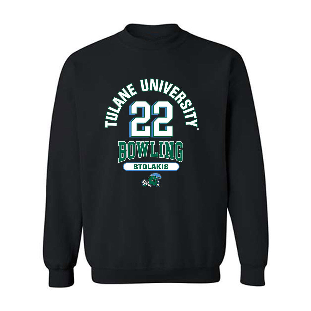 Tulane - NCAA Women's Bowling : Mia Stolakis - Classic Fashion Shersey Crewneck Sweatshirt