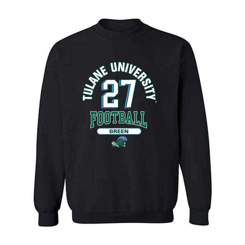 Tulane - NCAA Football : Chase Green - Classic Fashion Shersey Crewneck Sweatshirt