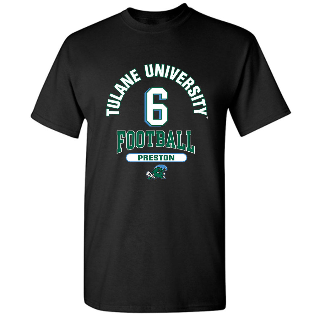 Tulane - NCAA Football : Shazz Preston - Classic Fashion Shersey T-Shirt