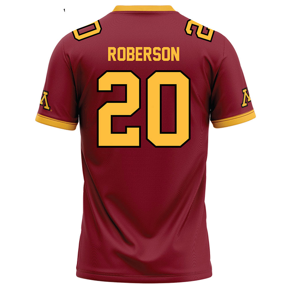 Minnesota - NCAA Football : Jeff Roberson - Maroon Football Jersey-1