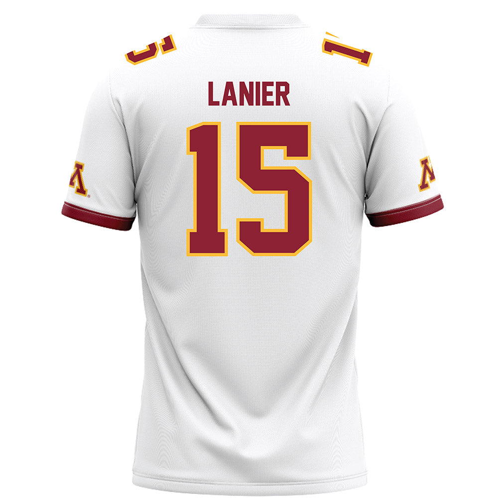 Minnesota - NCAA Football : Kenric Lanier - White Football Jersey-1