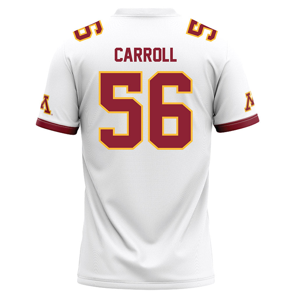 Minnesota - NCAA Football : Brett Carroll - White Football Jersey-1