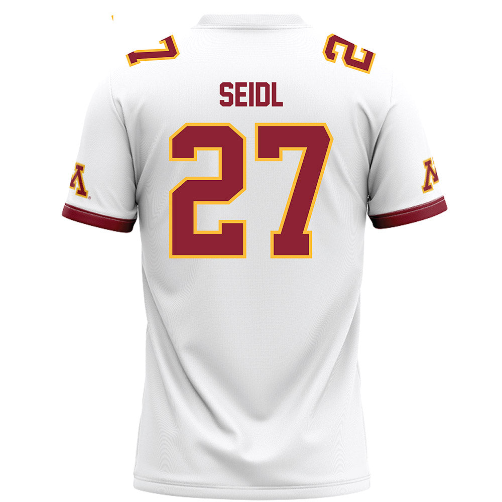 Minnesota - NCAA Football : Simon Seidl - White Football Jersey-1