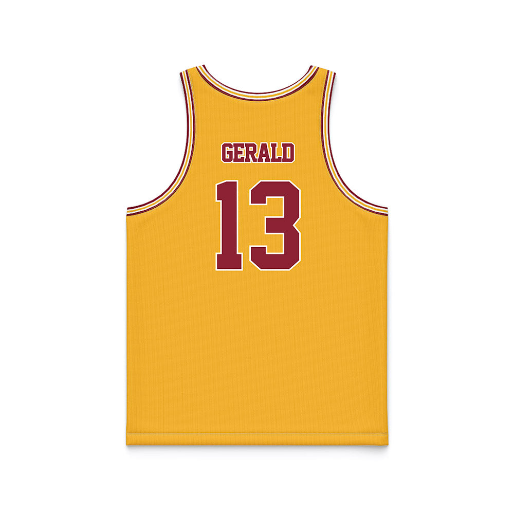 Minnesota - NCAA Football : Mike Gerald - Gold Basketball Jersey-1